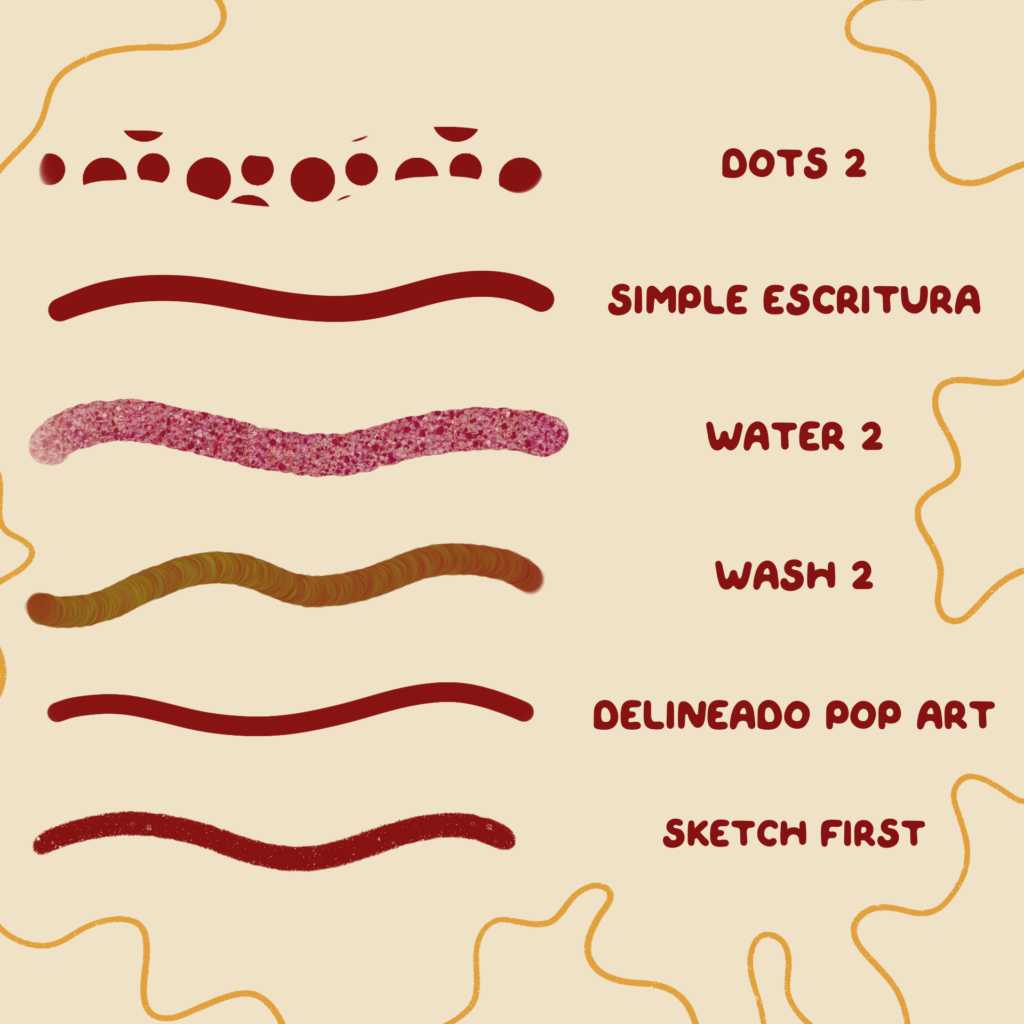 Line & Pop art Brushes para procreate