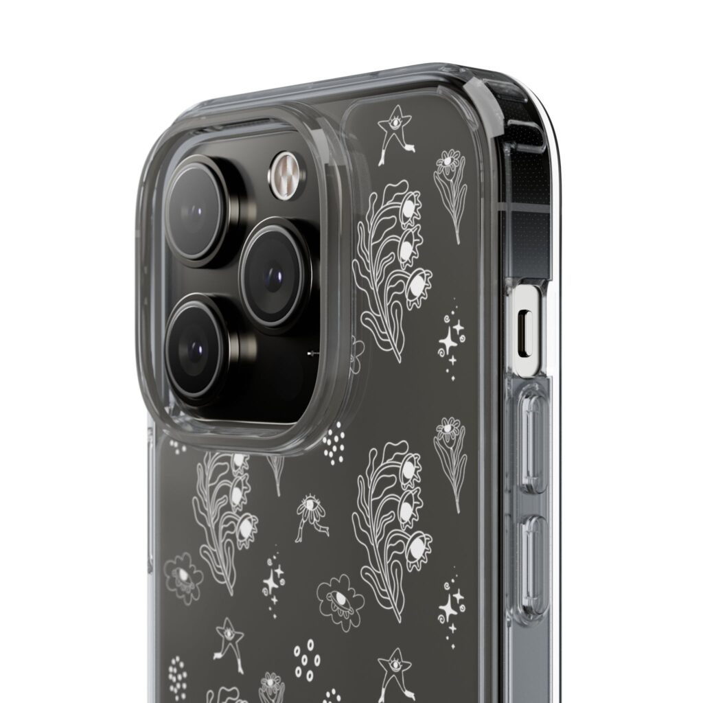 Funda Transparente  Flor Surrealista