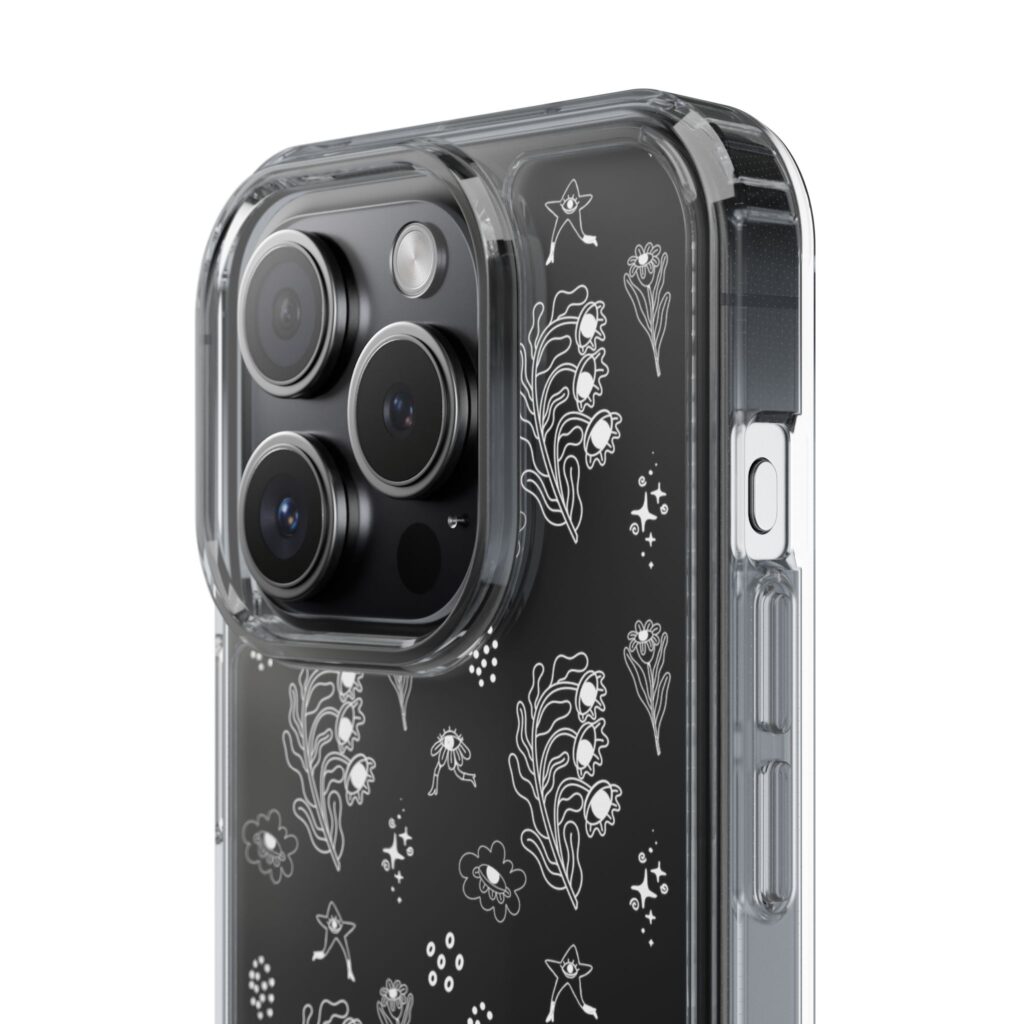 Funda Transparente  Flor Surrealista
