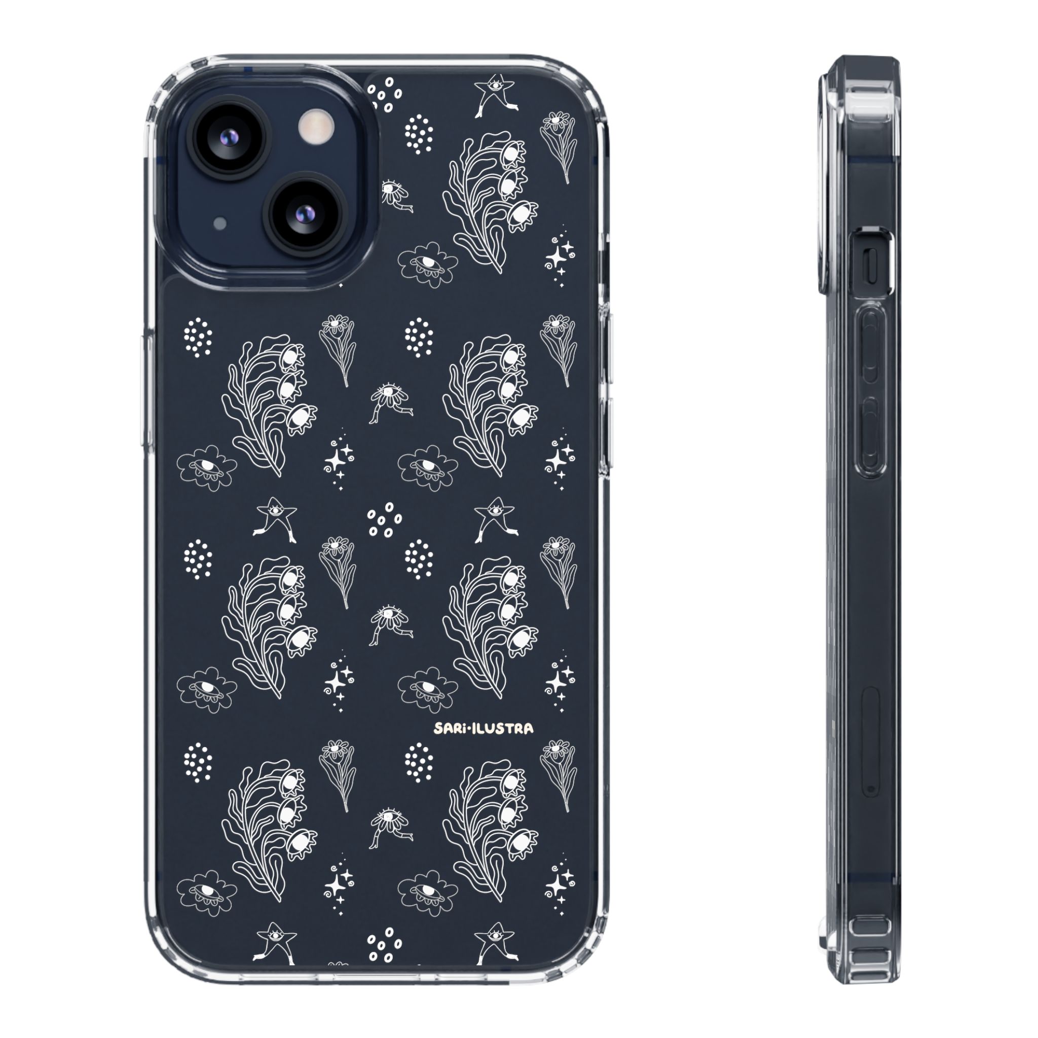 Funda Transparente  Flor Surrealista: imagen 1