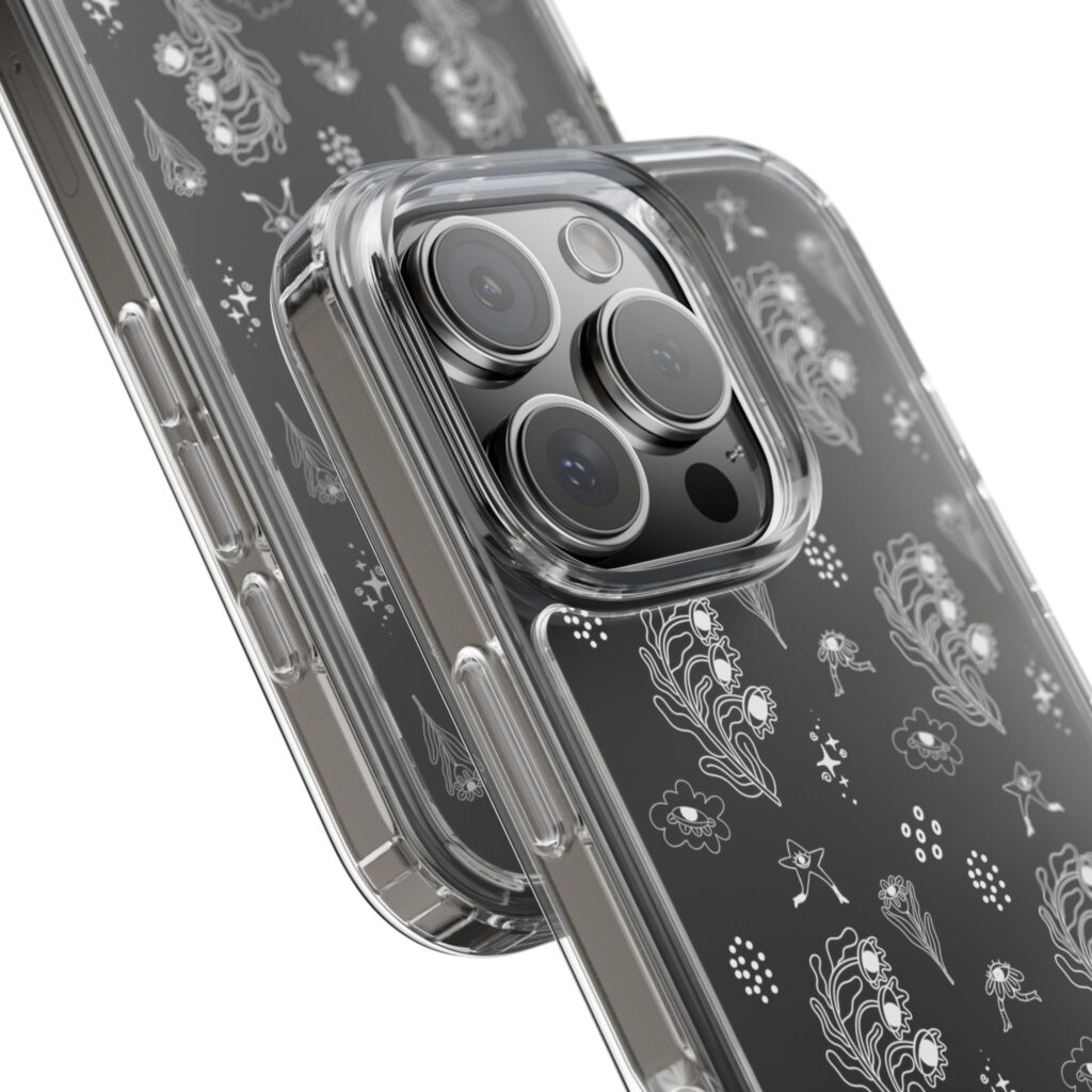 Funda Transparente  Flor Surrealista