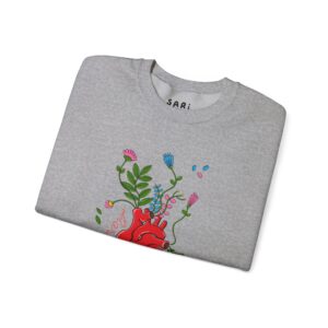 Sudadera con Diseño de Corazon Florecer y Sanar: imagen 8