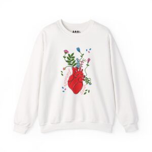 Sudadera con Diseño de Corazon Florecer y Sanar: imagen 1
