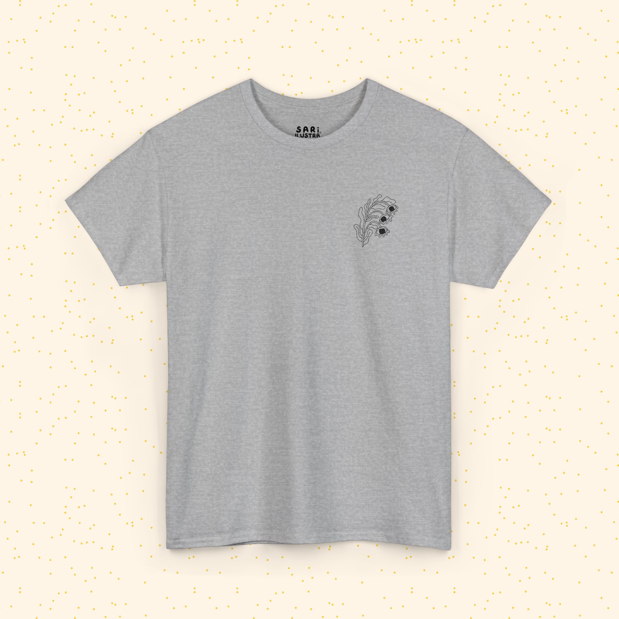 Playera de Algodón Flor Surrealista: imagen 11