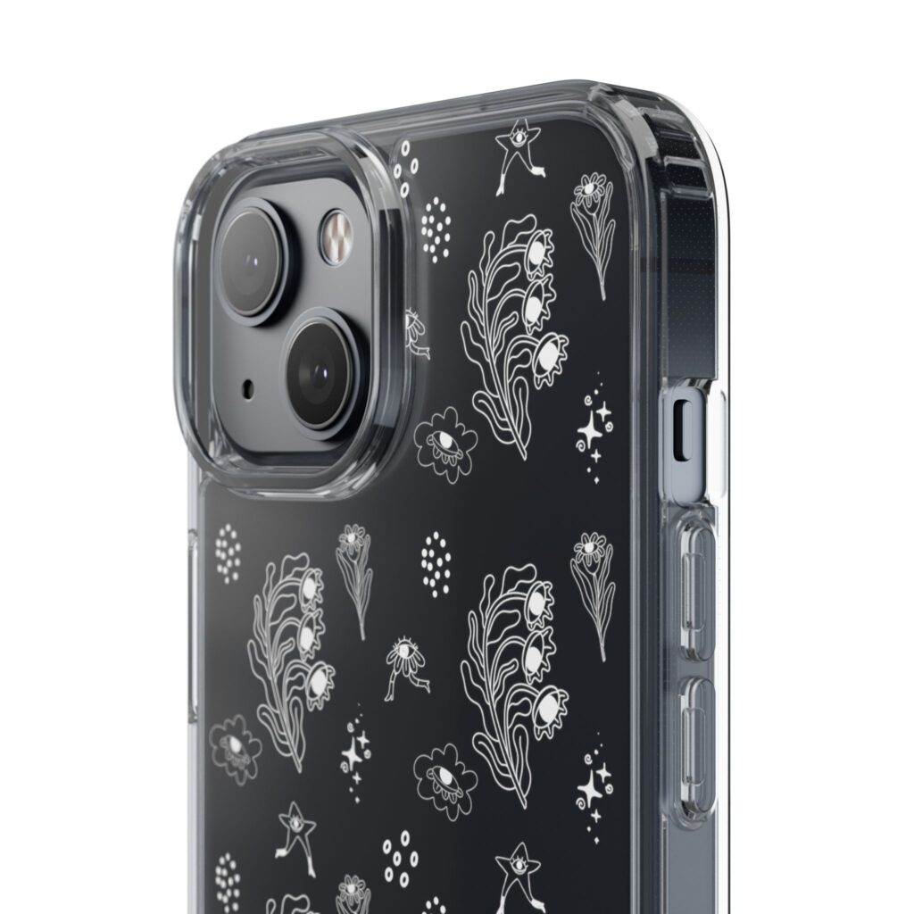 Funda Transparente  Flor Surrealista
