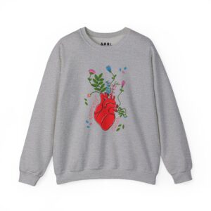Sudadera con Diseño de Corazon Florecer y Sanar: imagen 7