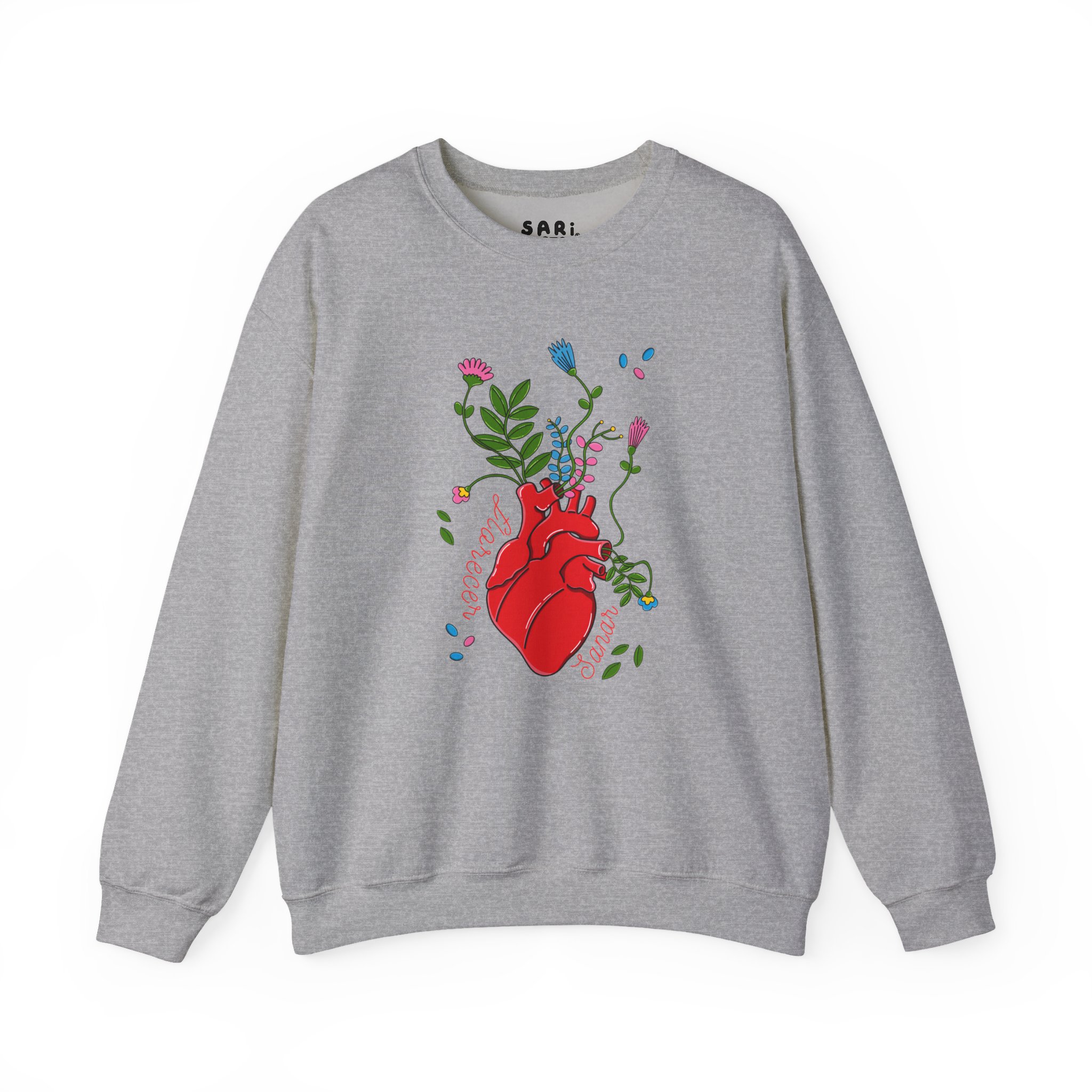 Sudadera con Diseño de Corazon Florecer y Sanar: imagen 7