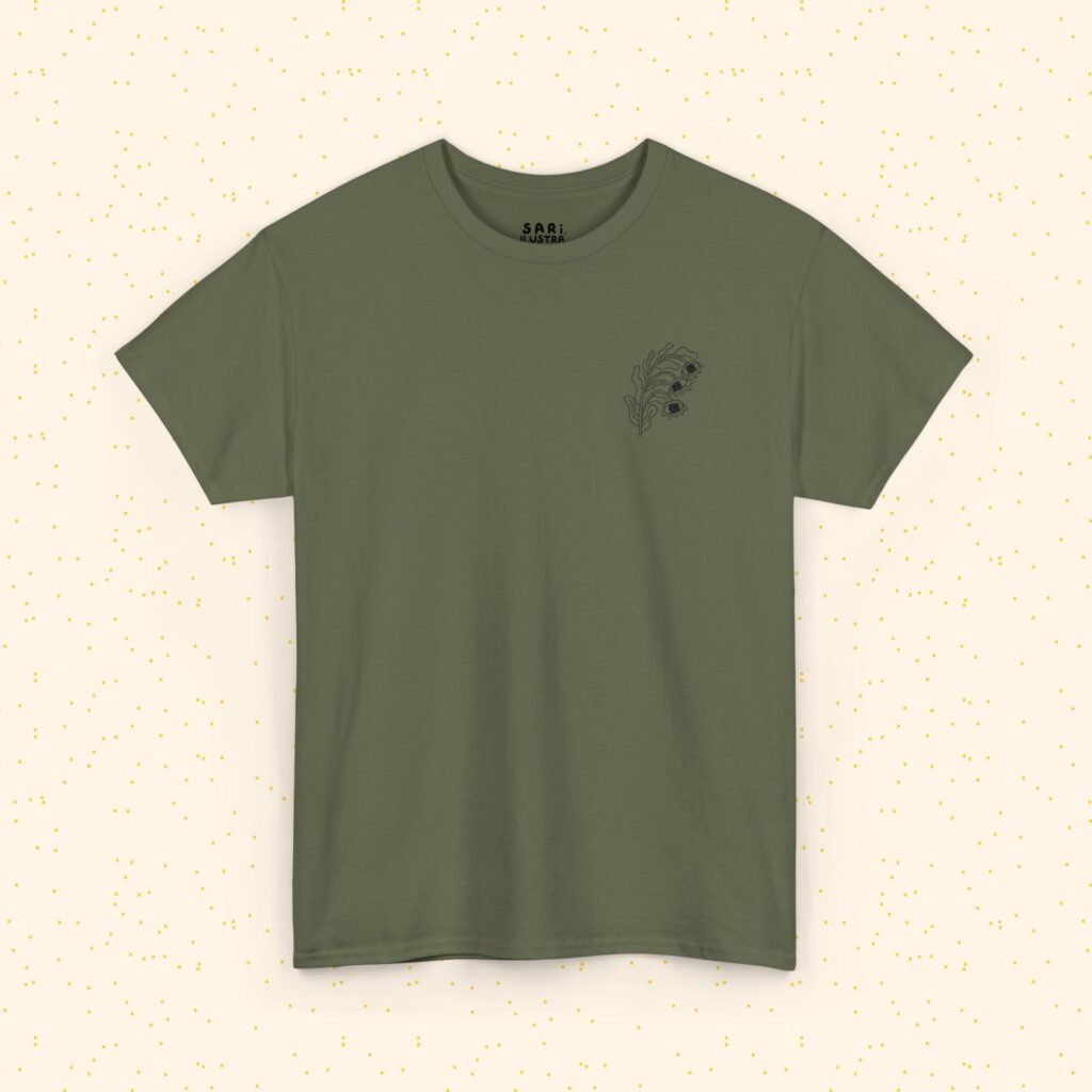 Playera de Algodón Flor Surrealista