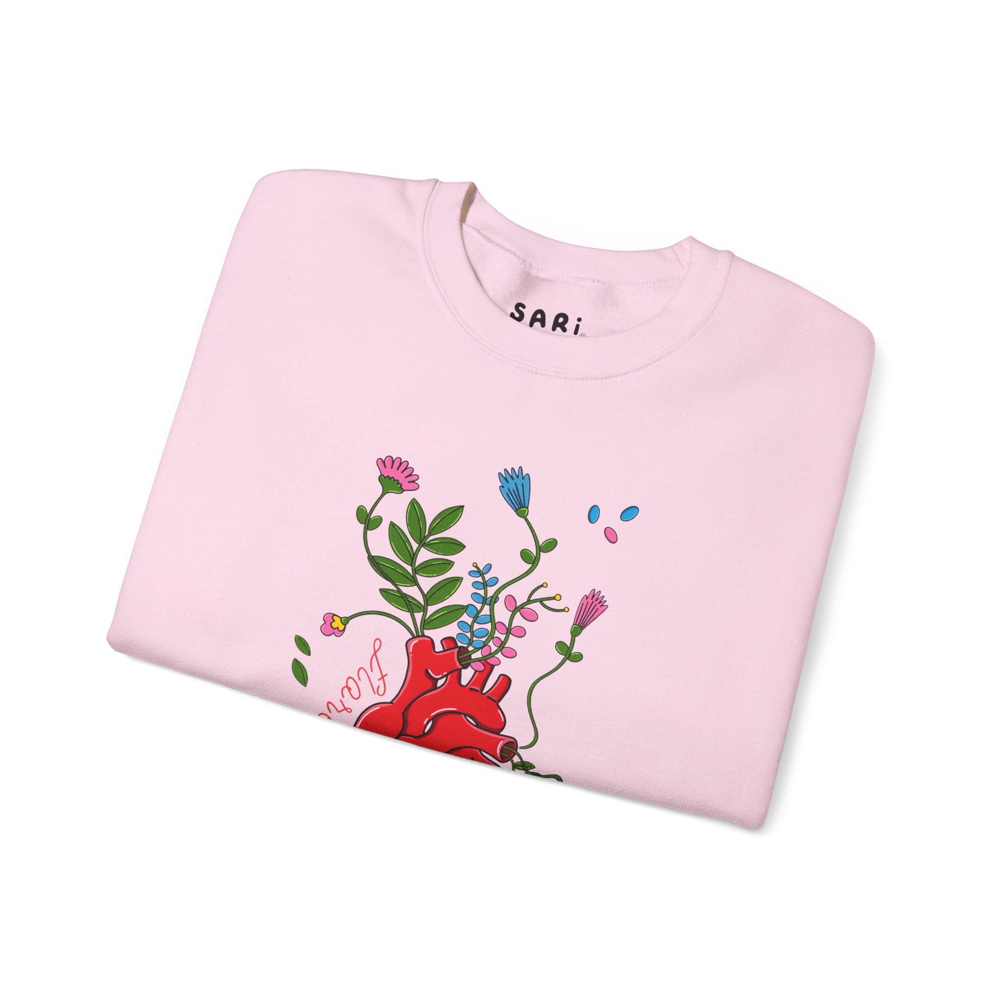 Sudadera con Diseño de Corazon Florecer y Sanar: imagen 12