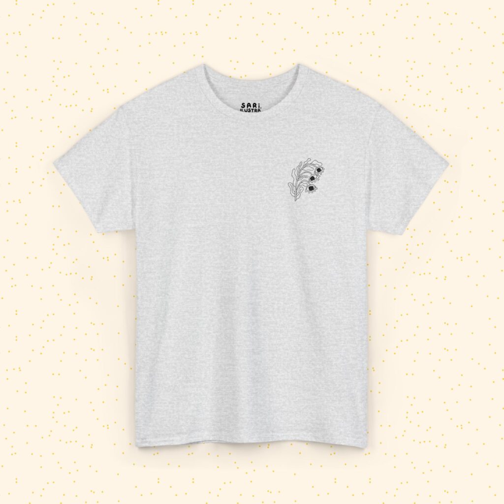 Playera de Algodón Flor Surrealista