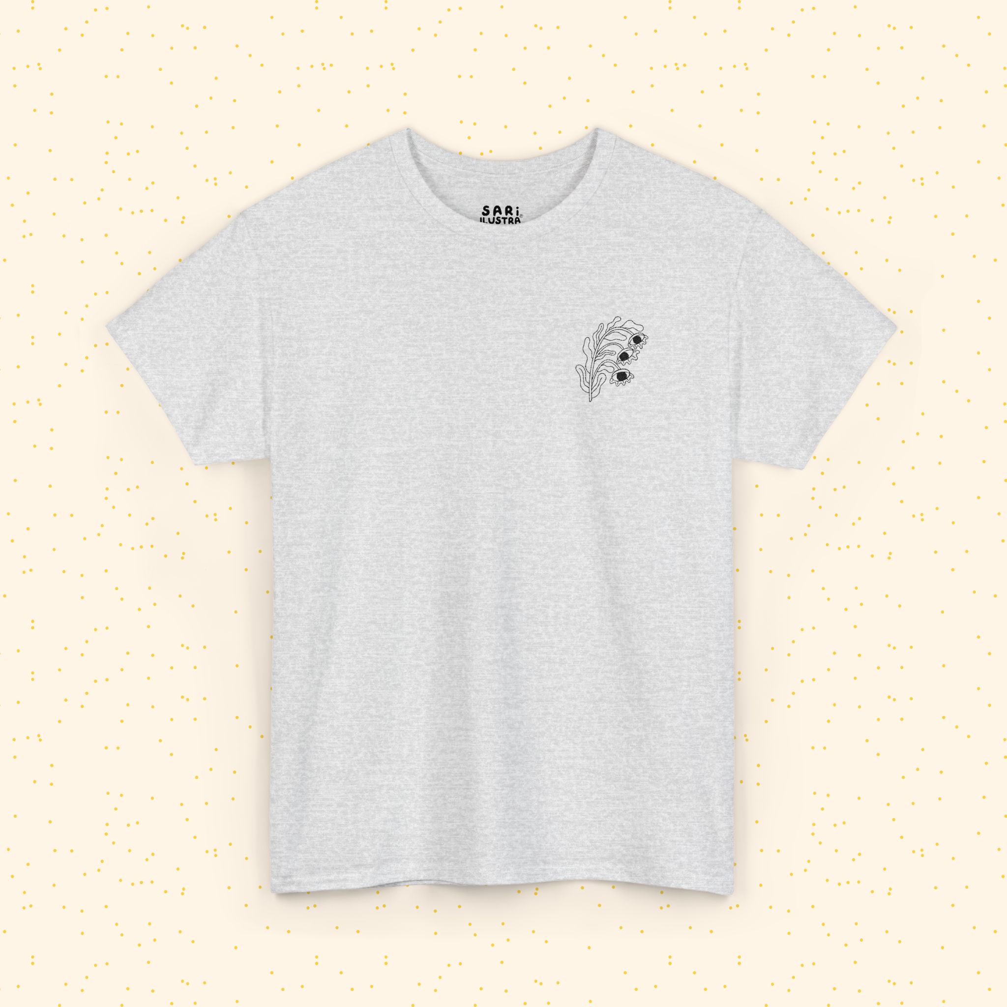 Playera de Algodón Flor Surrealista: imagen 5