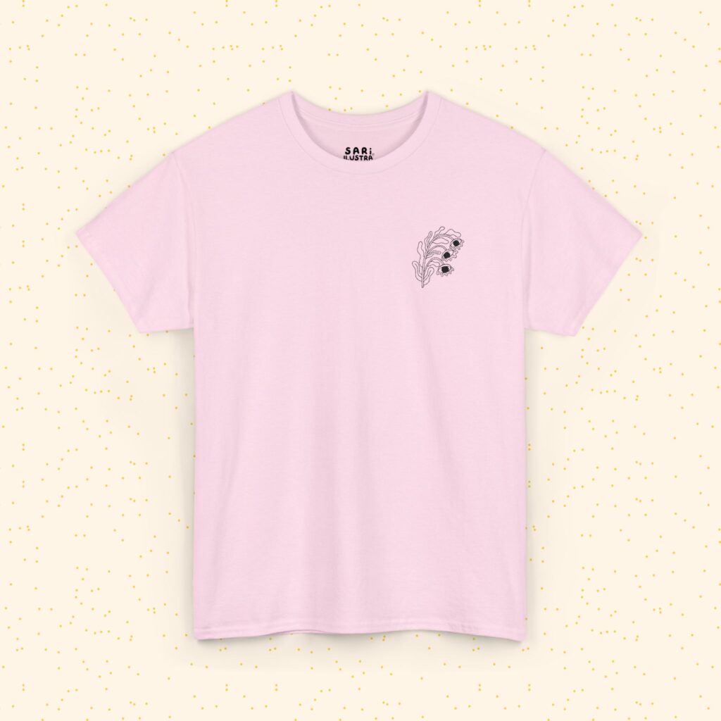 Playera de Algodón Flor Surrealista