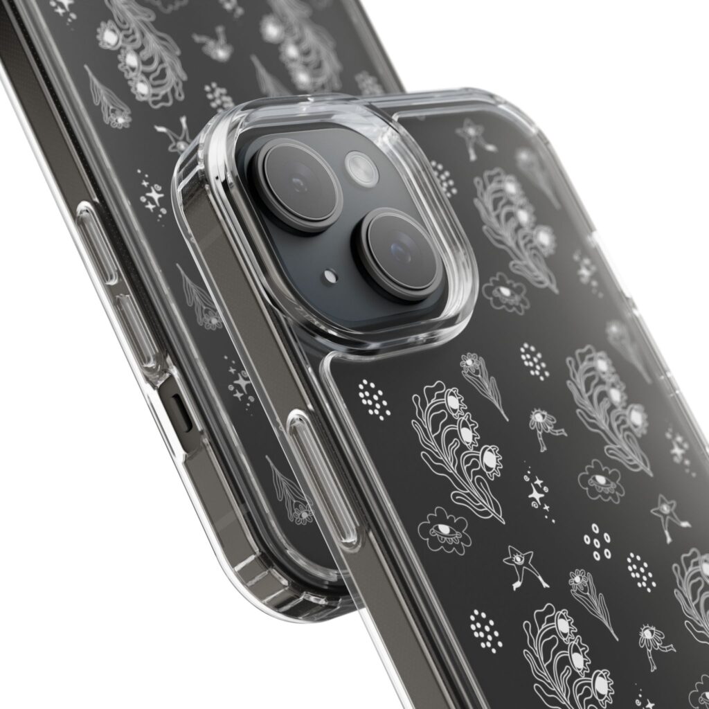 Funda Transparente  Flor Surrealista