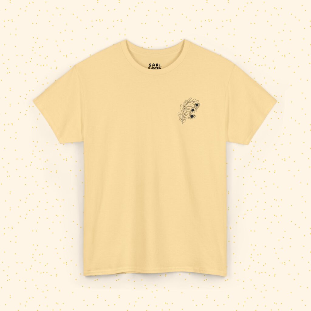 Playera de Algodón Flor Surrealista