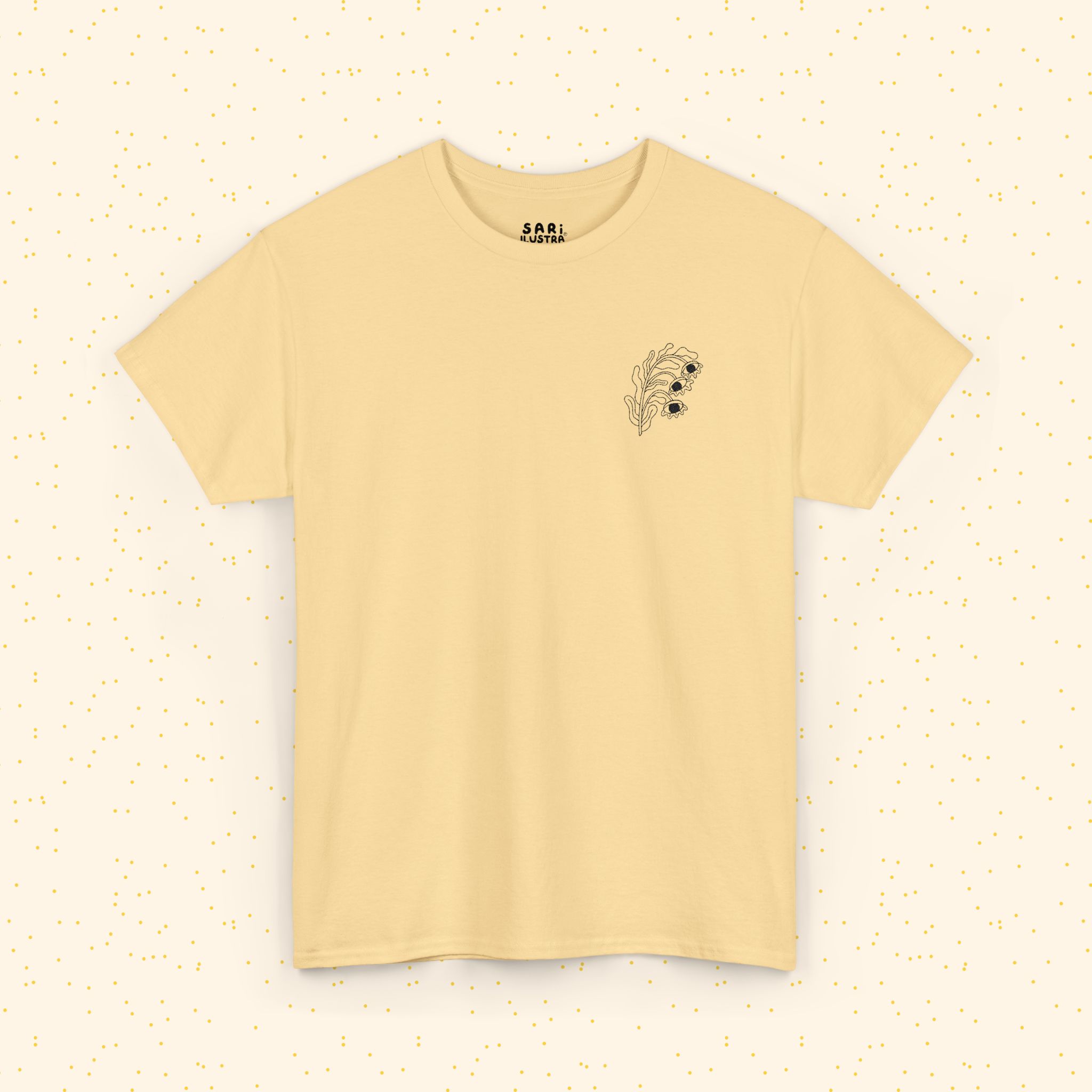 Playera de Algodón Flor Surrealista: imagen 8