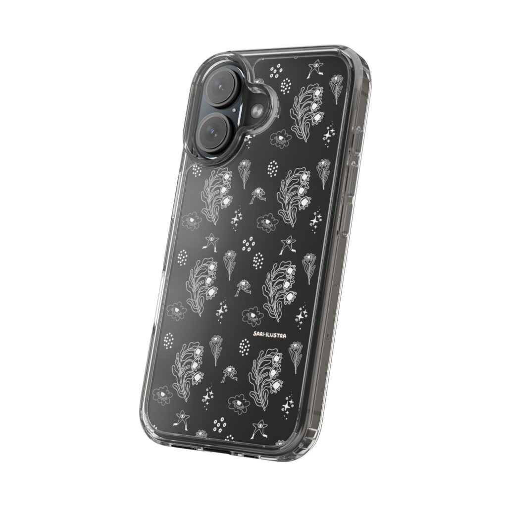 Funda Transparente  Flor Surrealista