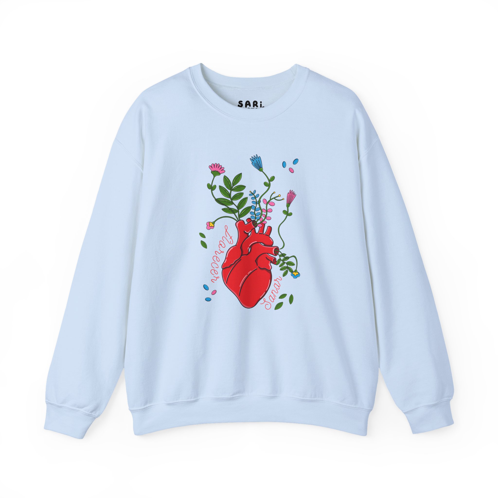 Sudadera con Diseño de Corazon Florecer y Sanar: imagen 9
