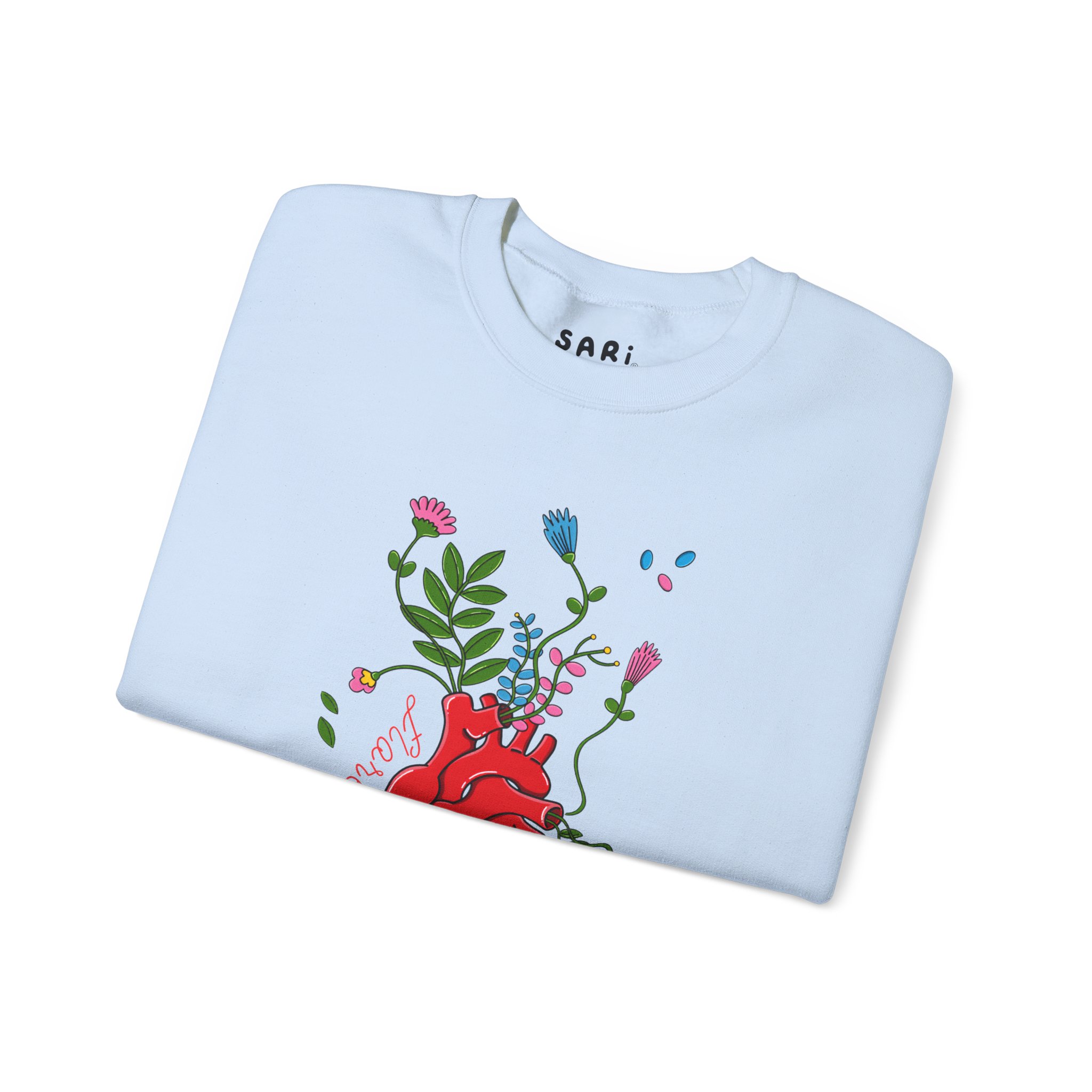 Sudadera con Diseño de Corazon Florecer y Sanar: imagen 10