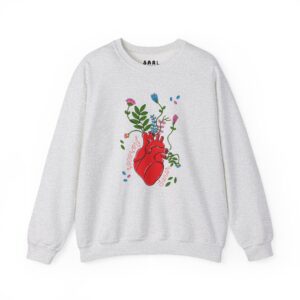 Sudadera con Diseño de Corazon Florecer y Sanar: imagen 5