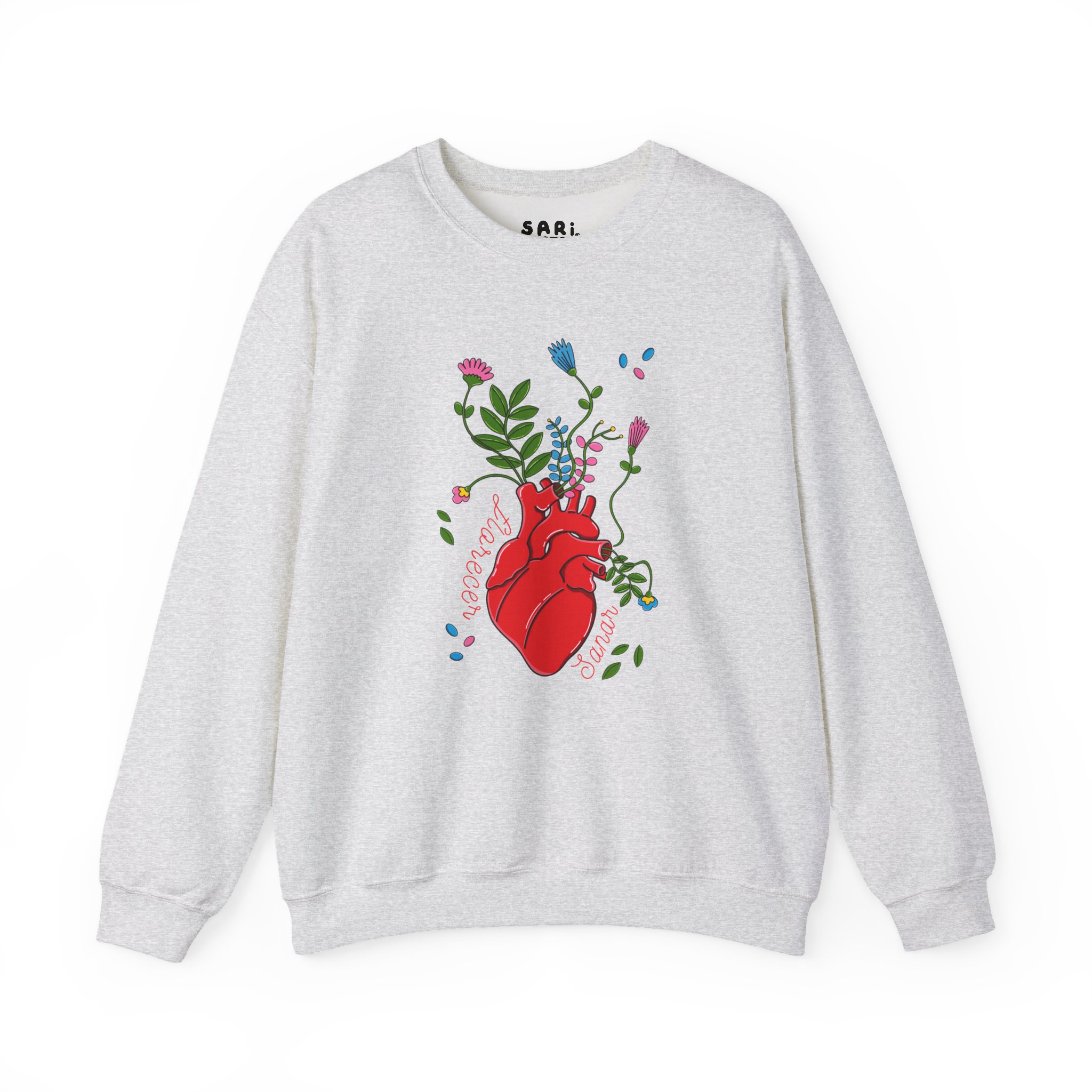 Sudadera con Diseño de Corazon Florecer y Sanar: imagen 5