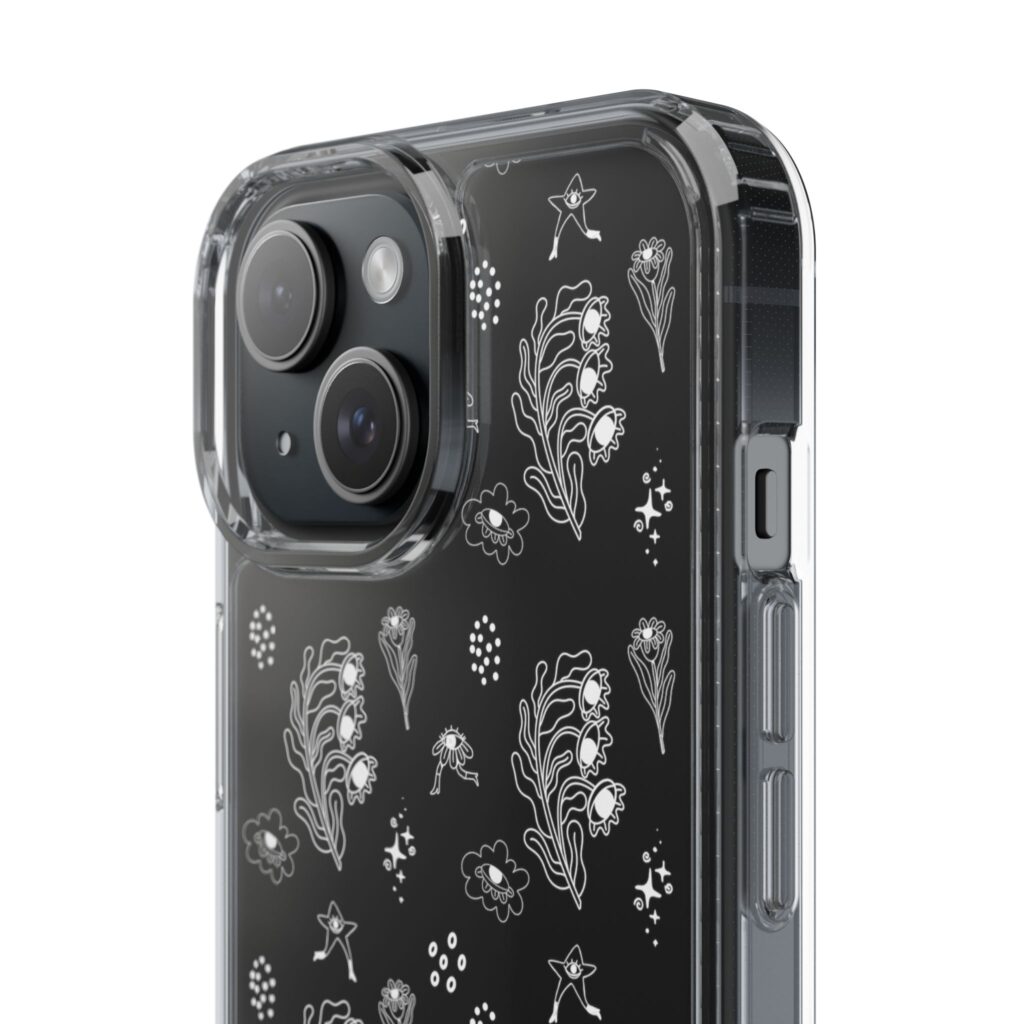Funda Transparente  Flor Surrealista