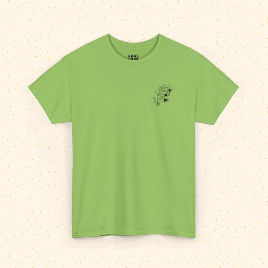 Playera de Algodón Flor Surrealista