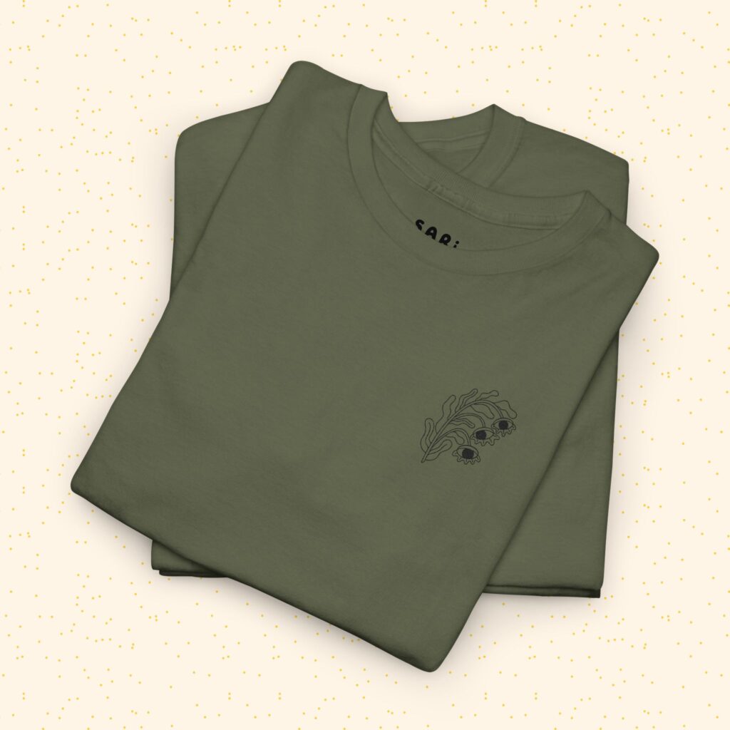 Playera de Algodón Flor Surrealista