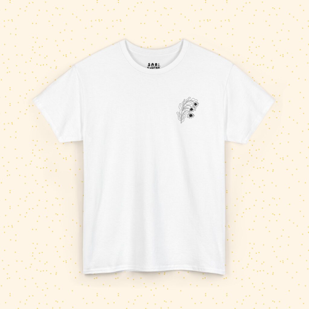 Playera de Algodón Flor Surrealista