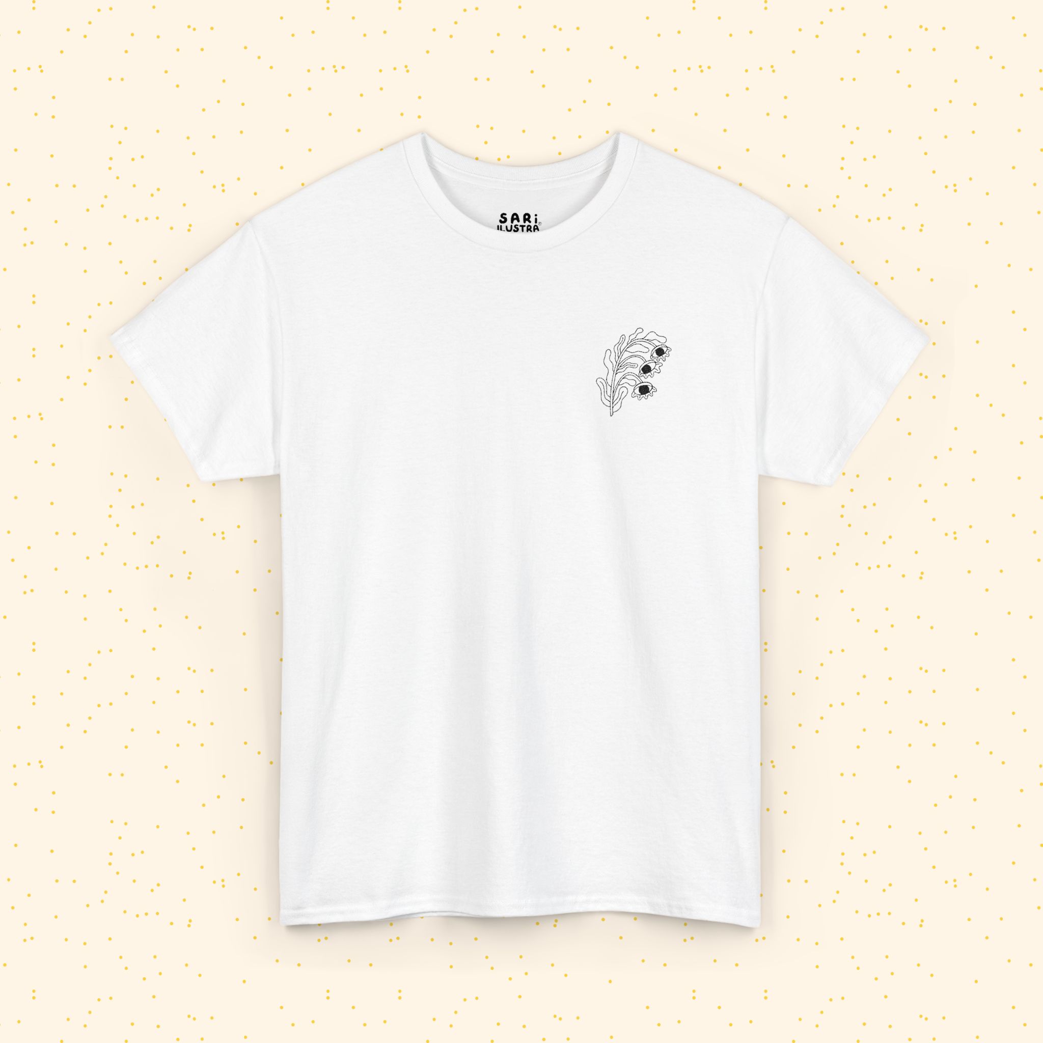 Playera de Algodón Flor Surrealista: imagen 1