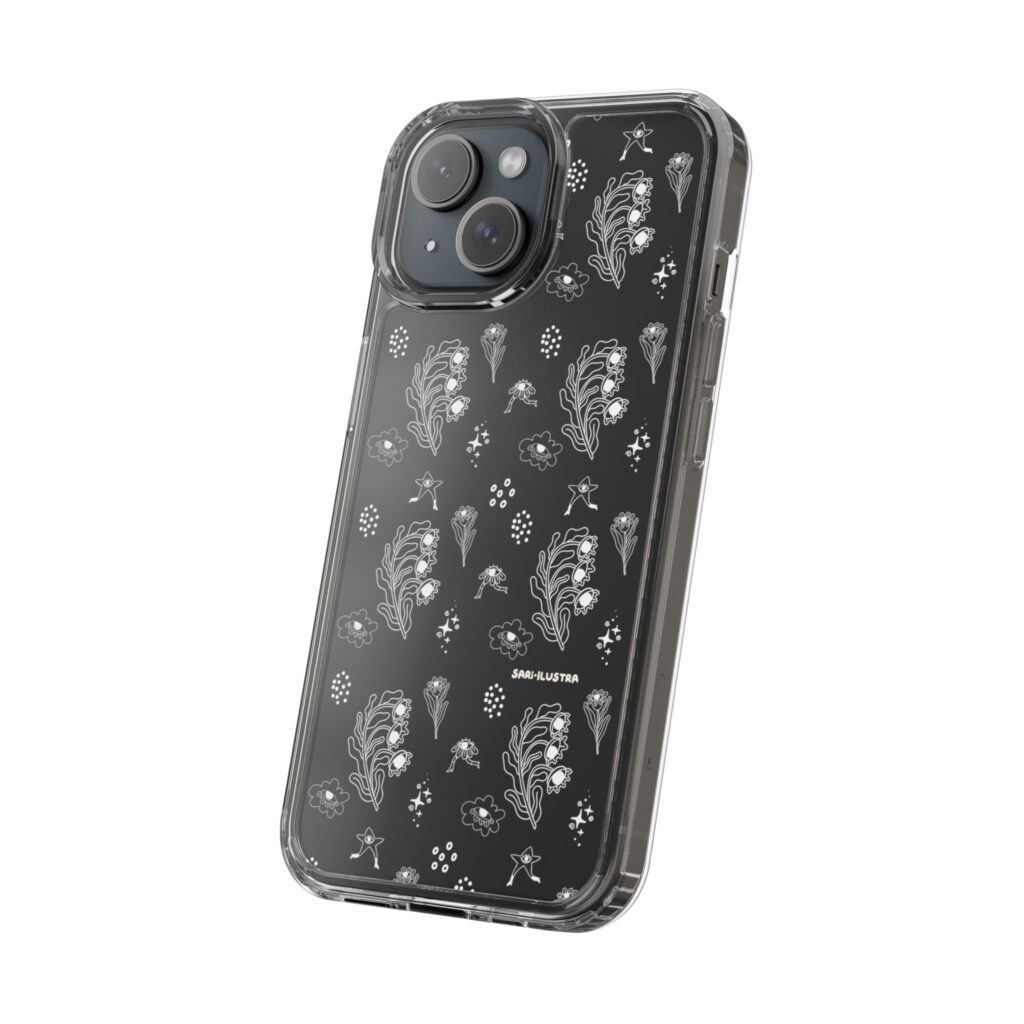 Funda Transparente  Flor Surrealista